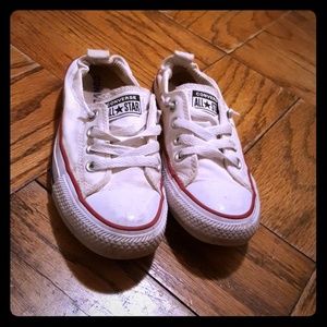 Women's white converse sneakers